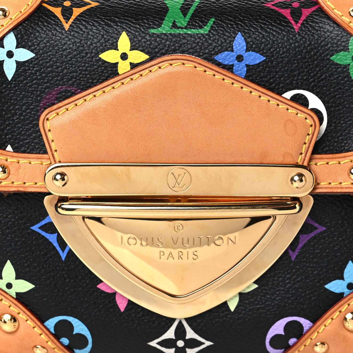 Louis Vuitton Monogram Multicolor Marilyn Black 7 of 9