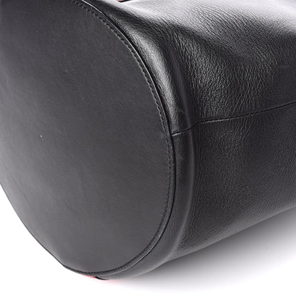 Alexander McQueen Calfskin Butterfly Bag Black Red 9 of 10