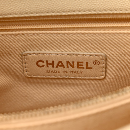 Chanel Caviar Quilted Small Coco Handle Flap White 6 of 10