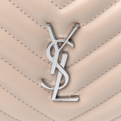 Saint Laurent Calfskin Matelasse Monogram Lou Belt Bag Nude Powder 22 of 25