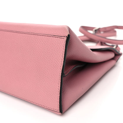 Gucci Cellarius Calfskin Medium Bamboo Daily Top Handle Bag Carmine Rose 9 of 10
