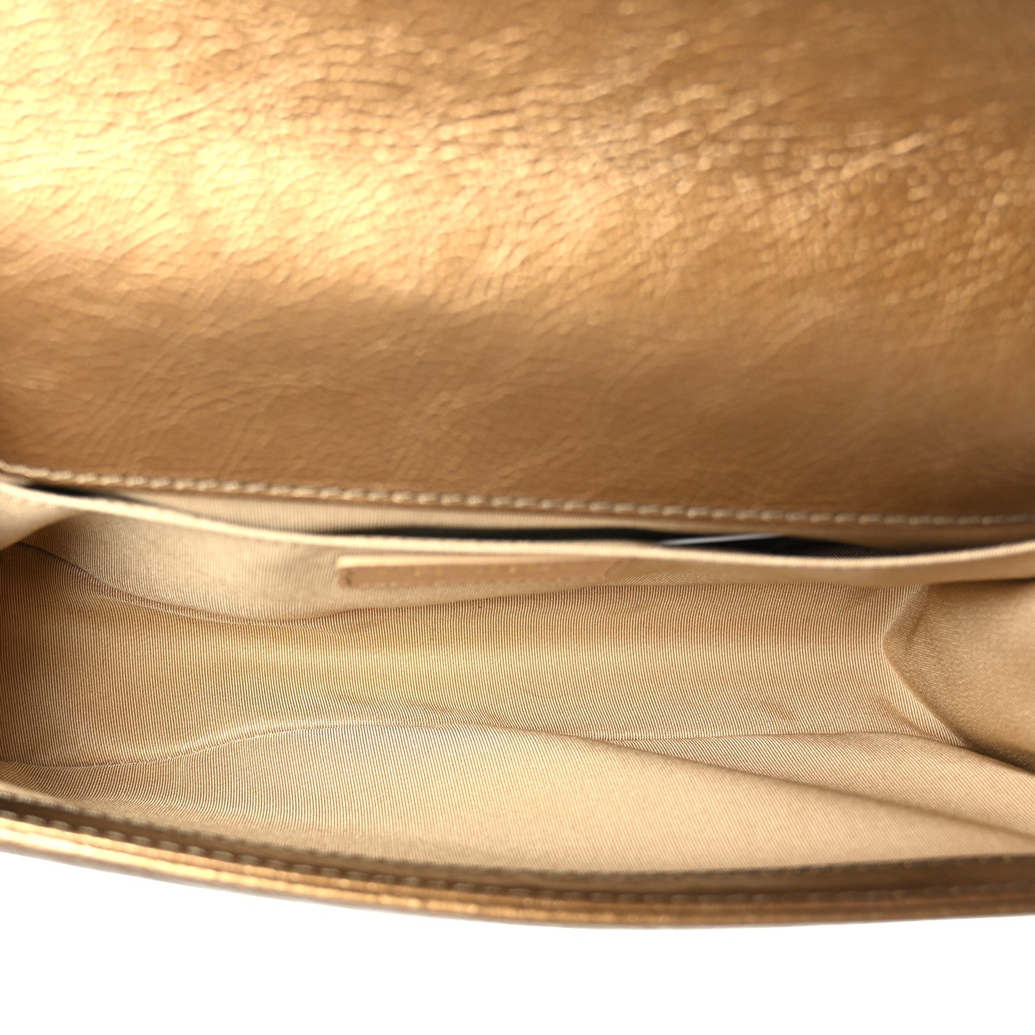 Chanel Metallic Crumpled Calfskin Quilted Medium Boy Flap Bronze 4 of 8