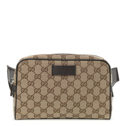 Gucci Monogram Belt Bag Dark Brown 1 of 10