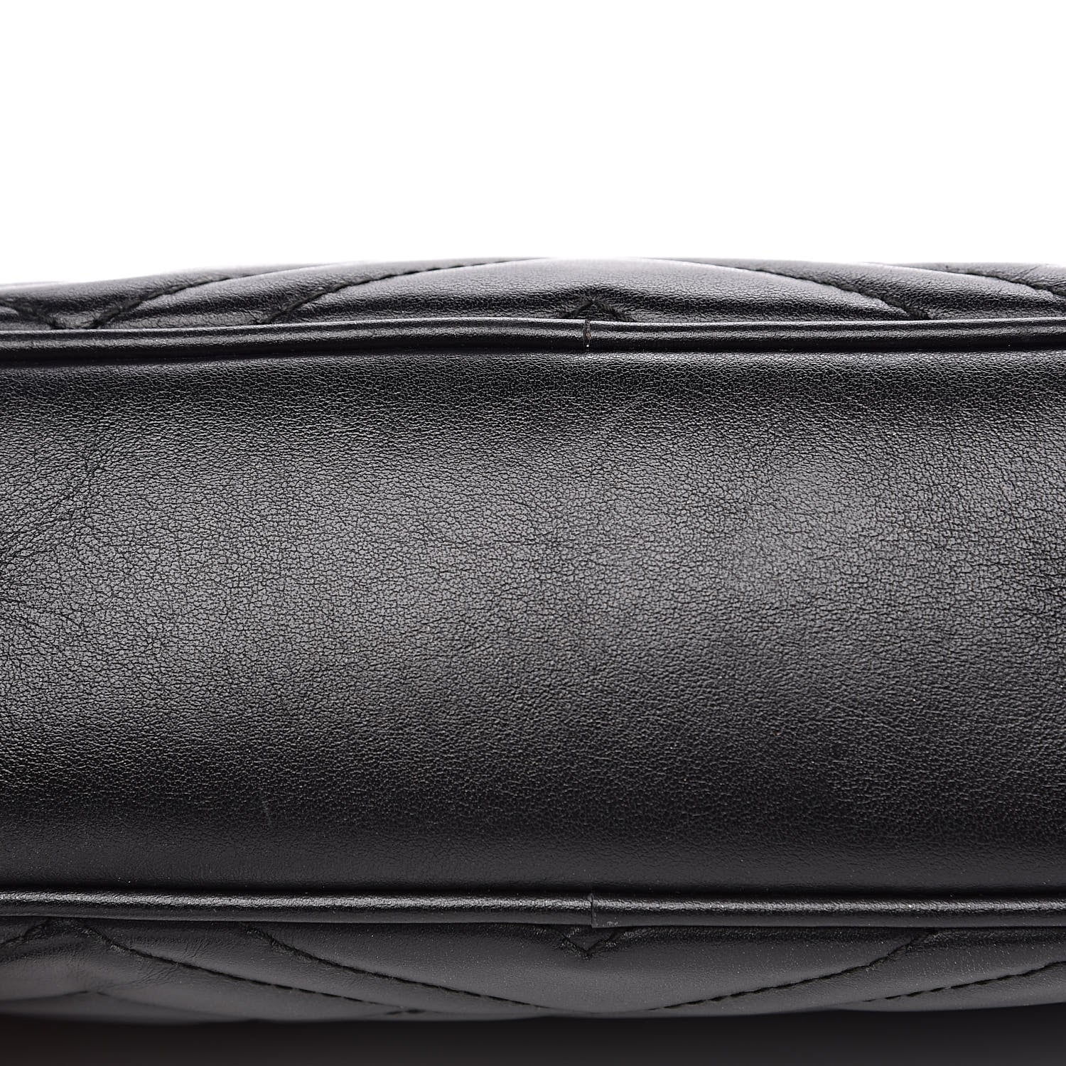 Gucci Calfskin Matelasse Small GG Marmont Chain Shoulder Bag Black 10 of 14