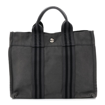 Hermes Canvas Tout Fourre PM Grey 1 of 10