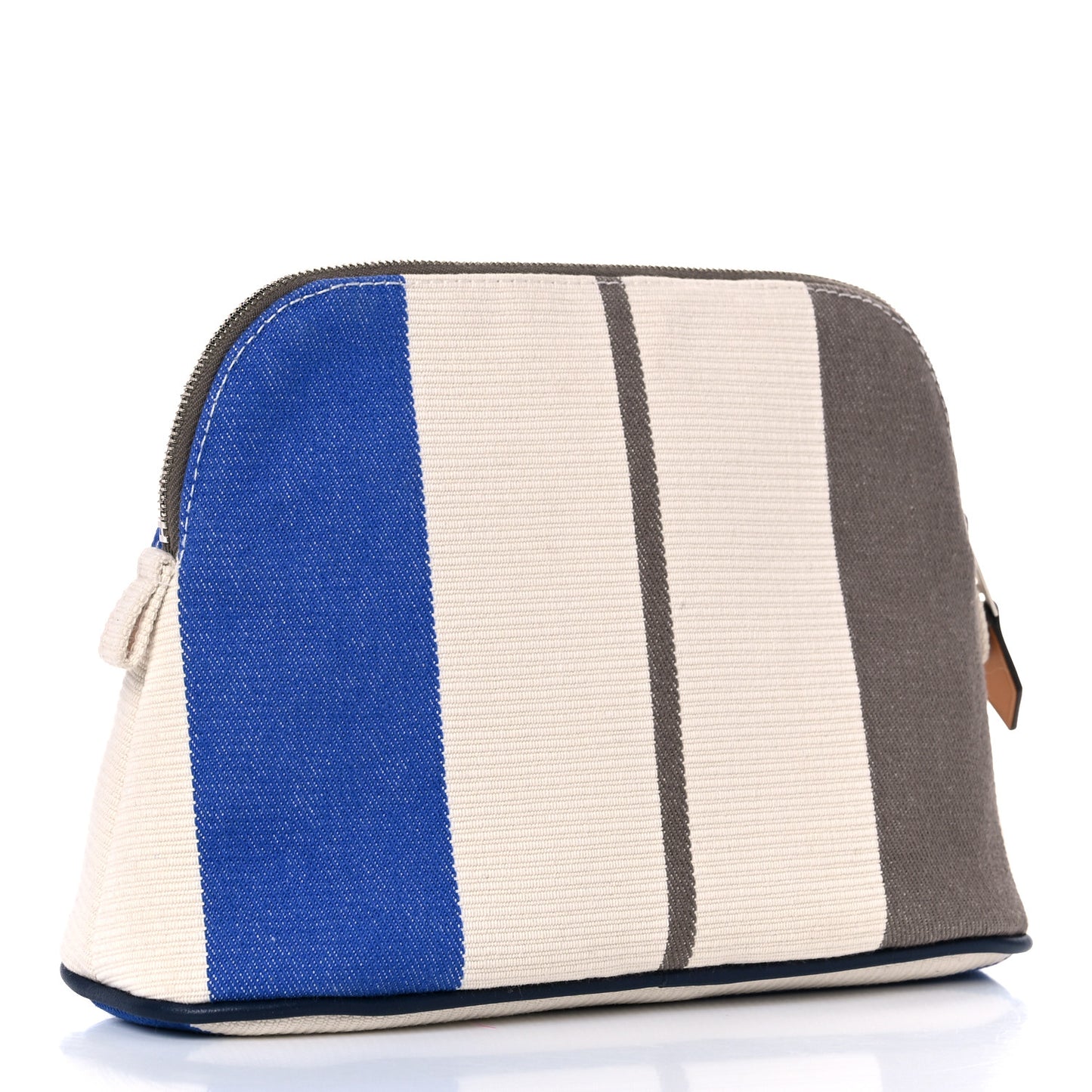 Cotton Stripe Bolide Rayures Rocabar Mini Travel Cosmetic Pouch Azur Etoupe