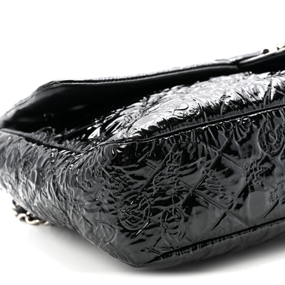 Chanel Patent Large Lucky Symbols Flap Black 9 of 10