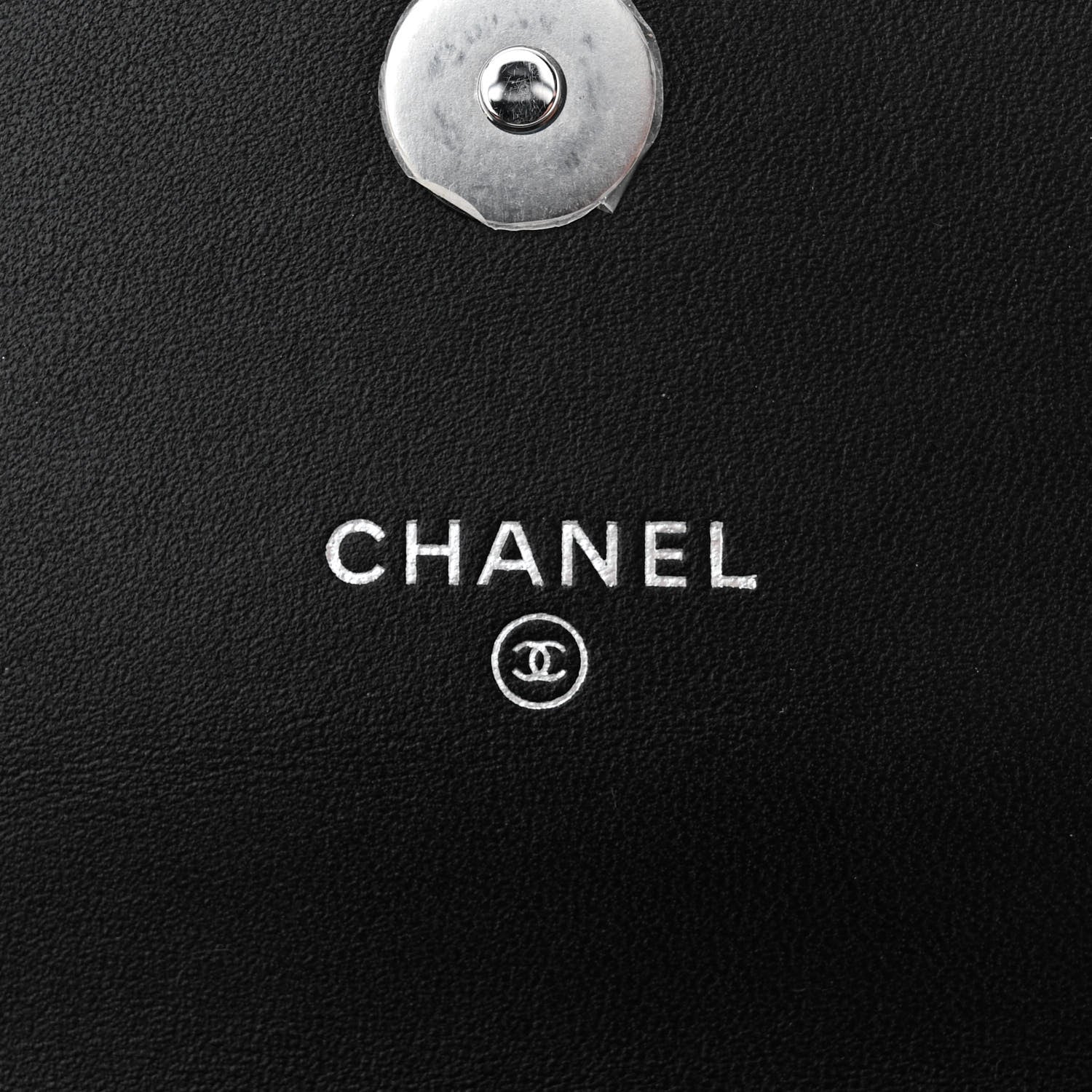 Chanel Lambskin Quilted Crystal Star Long Clutch With Chain Black 6 of 12