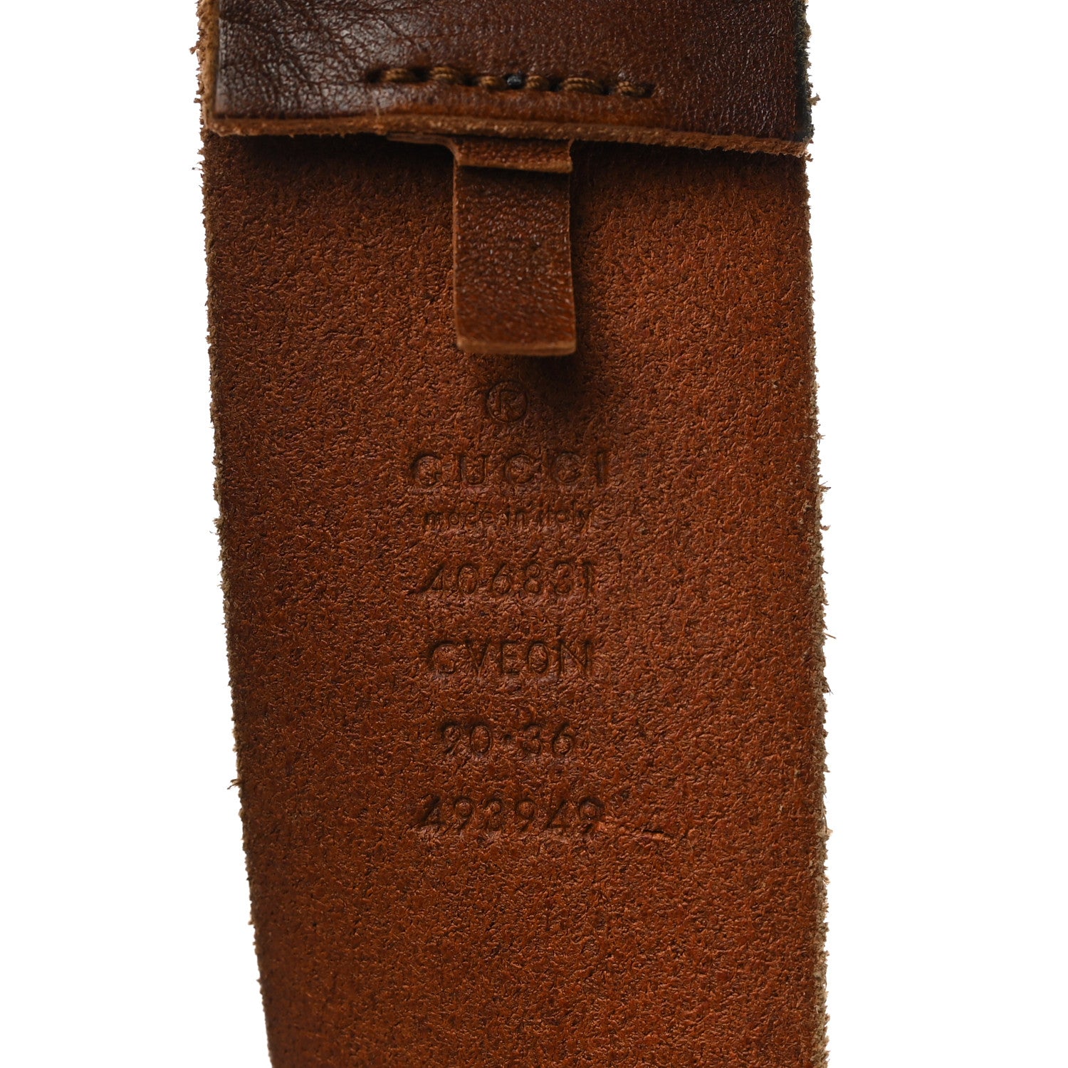 Gucci Cuoio Toscano Nickel Double Double G 40mm Belt 90 36 Cuir 3 of 6