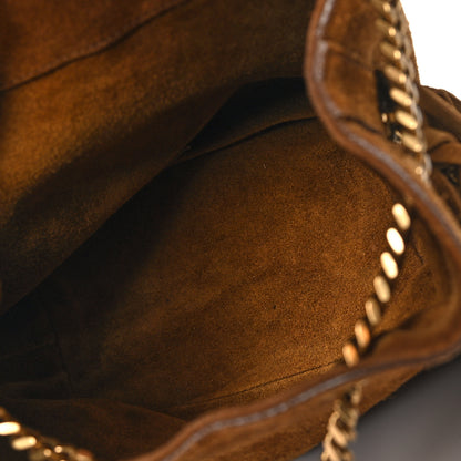Saint Laurent Suede Calfskin Fringe Baby Emmanuelle Bucket Light Ochre 5 of 12