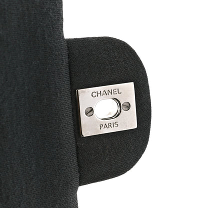 Chanel Jersey Quilted Medium Double Flap Grey 6 of 12