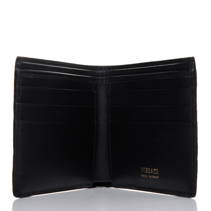 Versace Nappa Logo Bi-Fold Wallet Black 5 of 12