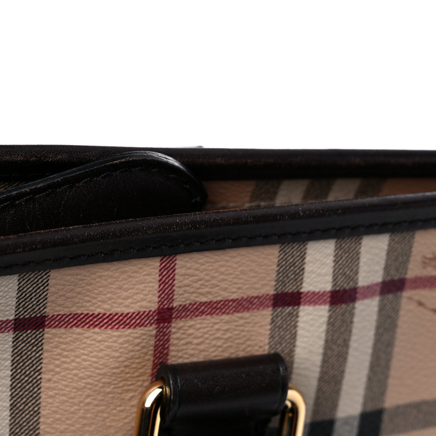 Haymarket Check Nick Tote Chocolate