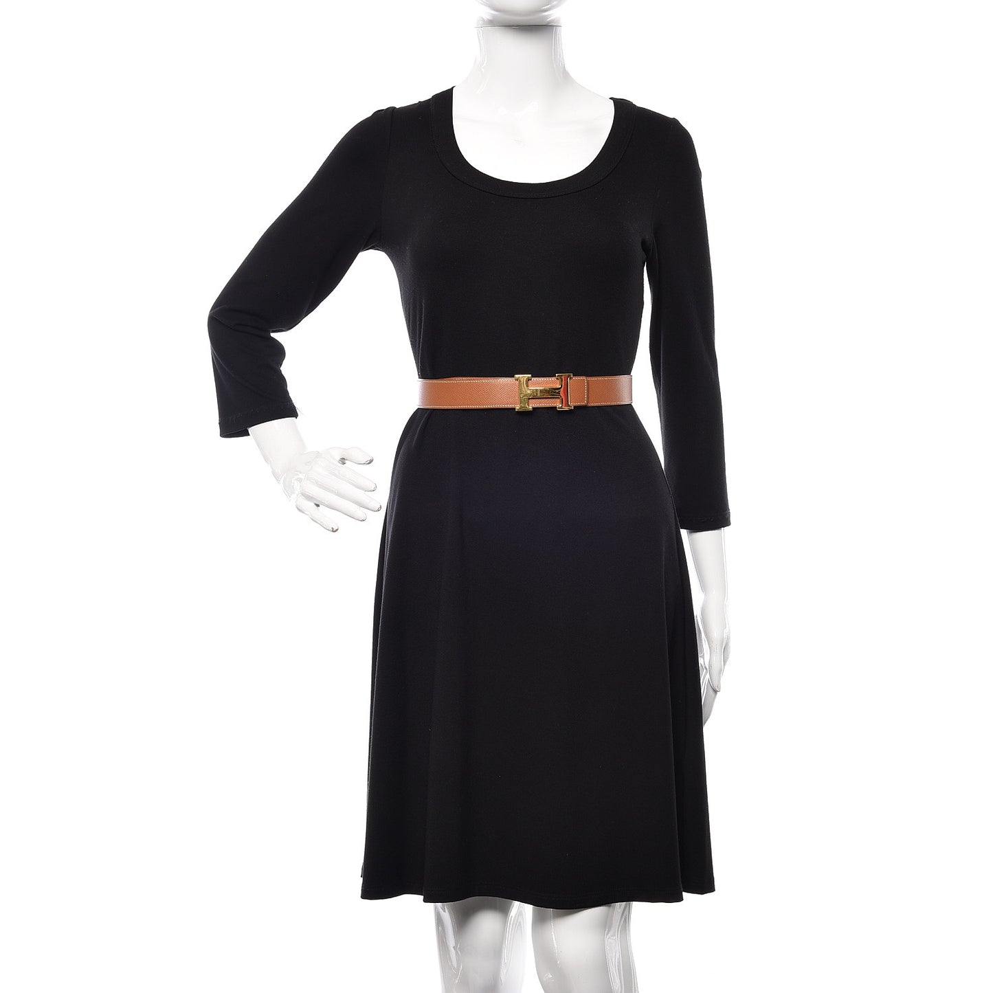 Courchevel 32mm H Belt 70 Gold Vert Clair