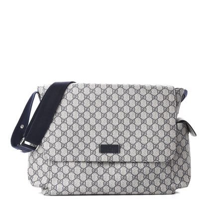 Gucci GG Plus Monogram Messenger Diaper Bag Navy 1 of 13