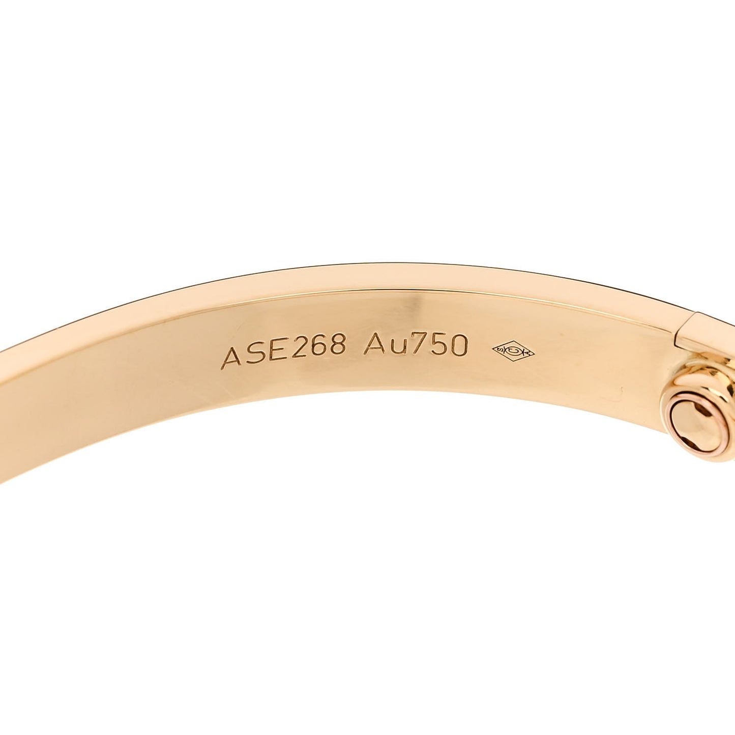 18K Yellow Gold LOVE Bracelet 19