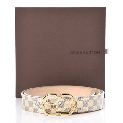 Louis Vuitton Damier Azur 25mm Belt 85 34 8 of 8