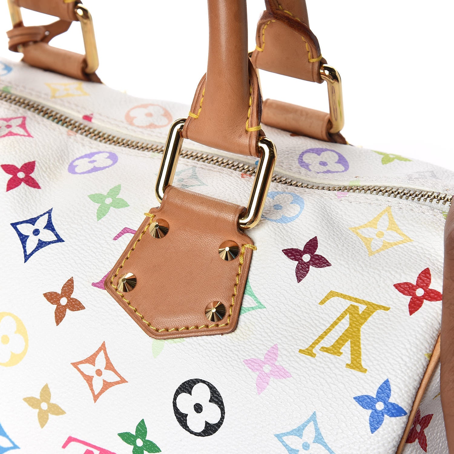 Louis Vuitton Monogram Multicolor Speedy 30 White 10 of 14