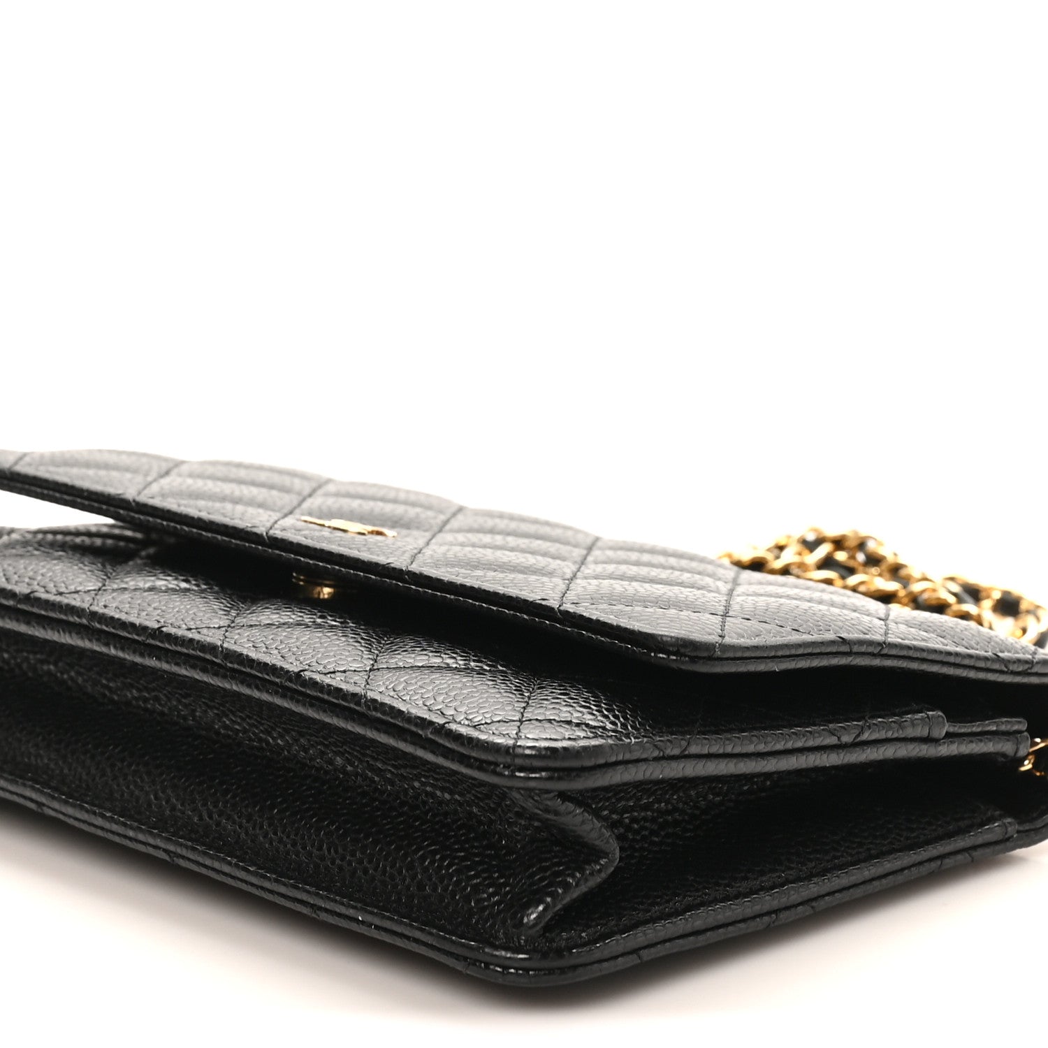 Chanel Caviar Quilted Wallet On Chain WOC Black 10 of 11