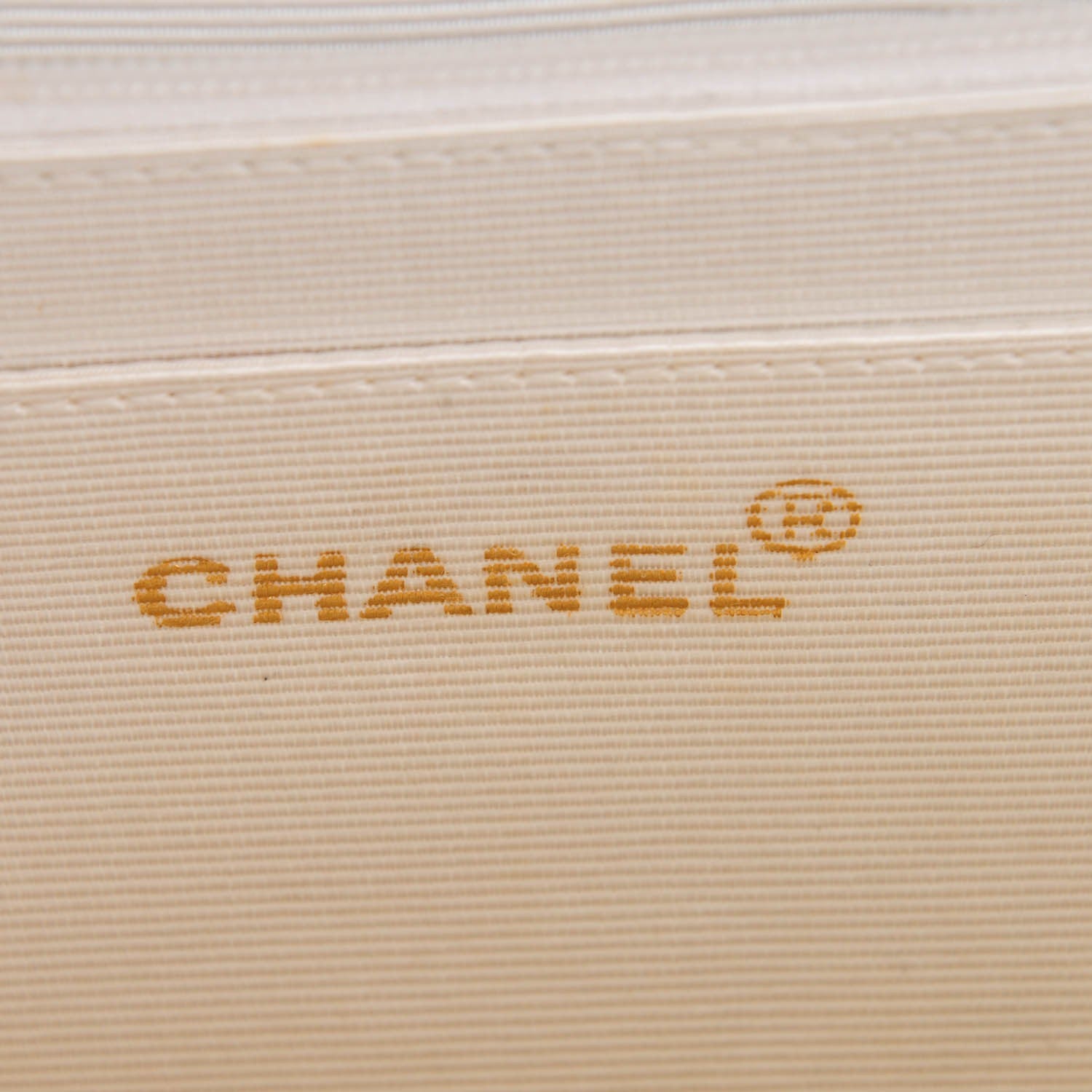 Chanel Woven Raffia Quilted CC Fringe Flap White 7 of 9