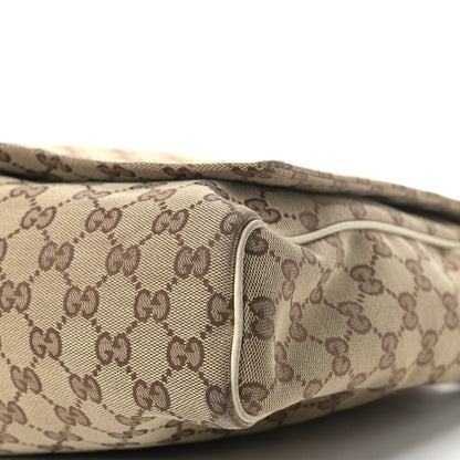 Gucci Monogram Small Flap Messenger Bag Beige Off White 8 of 10