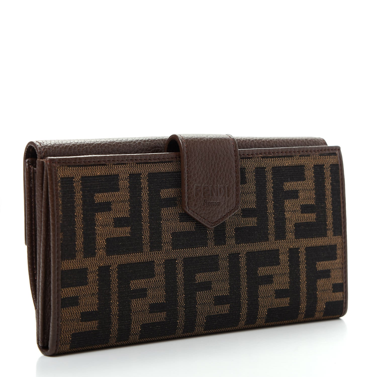 Fendi Zucca Vitello Continental Wallet Tobacco 3 of 10