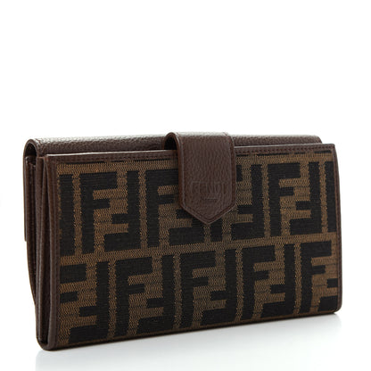 Fendi Zucca Vitello Continental Wallet Tobacco 3 of 10