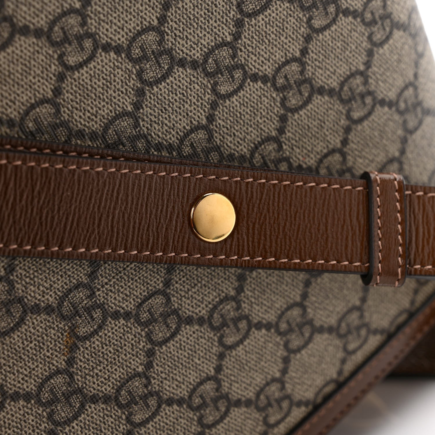 Gucci GG Supreme Monogram Horsebit 1955 Shoulder Bag Beige Brown Sugar 12 of 12