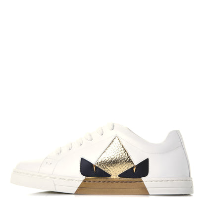 Fendi Calfskin Bugs Low Top Sneakers 35 White 1 of 10