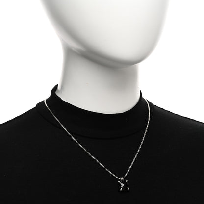 David Yurman Sterling Silver Diamond Black Onyx 11mm Chatelaine Pendant Necklace 2 of 4