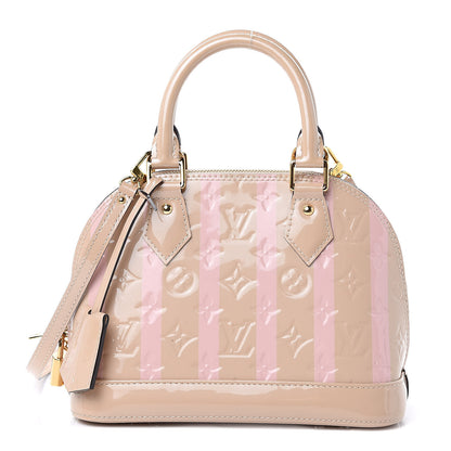 Louis Vuitton Vernis Rayures Alma BB Dune 1 of 11