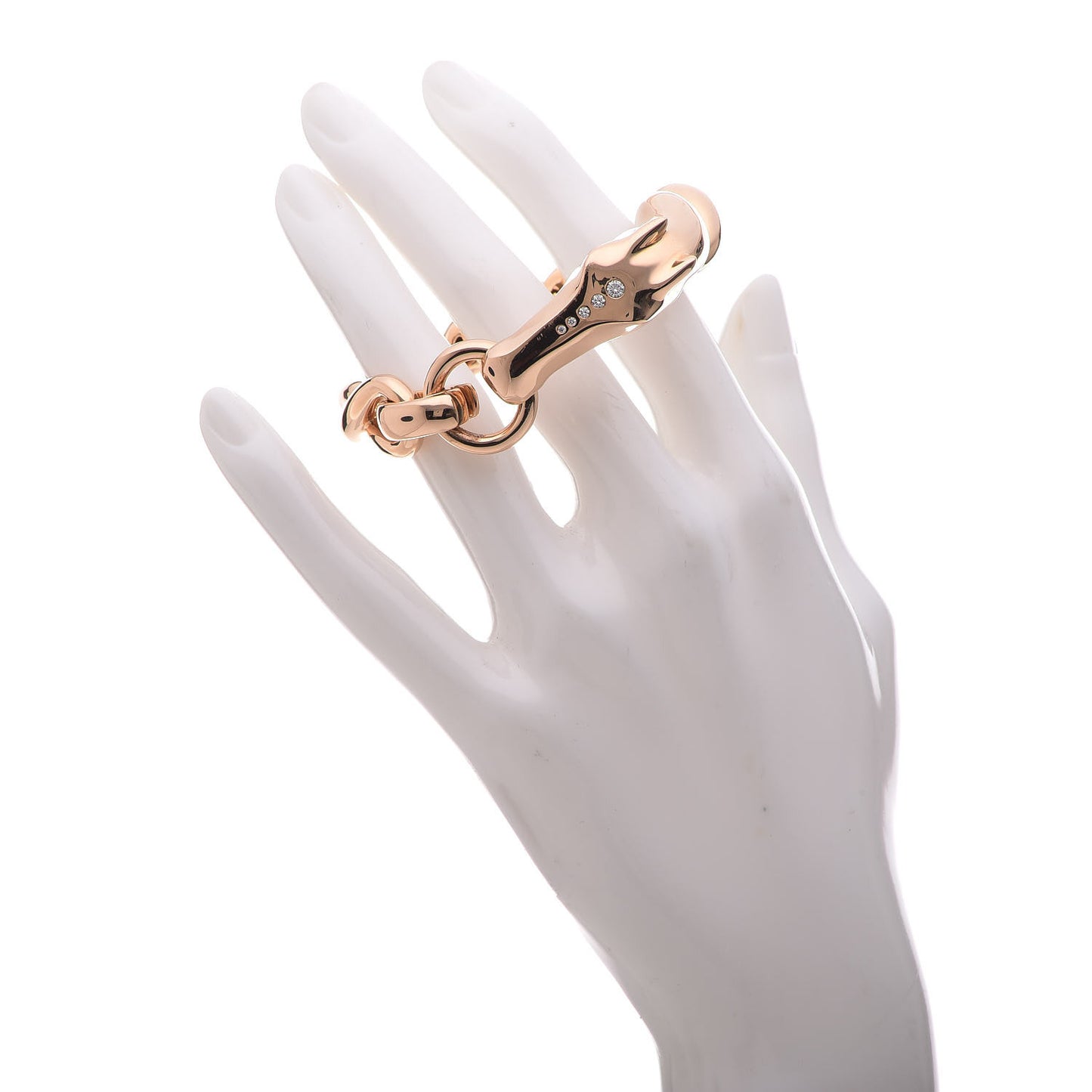 18K Rose Gold Diamond MM Galop Bracelet SH