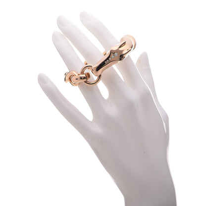 Hermes 18K Rose Gold Diamond MM Galop Bracelet SH 2 of 12