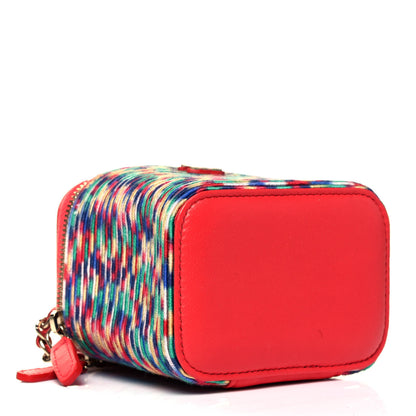 Chanel Embroidered Thread Mini Vanity With Chain Multicolor 3 of 8