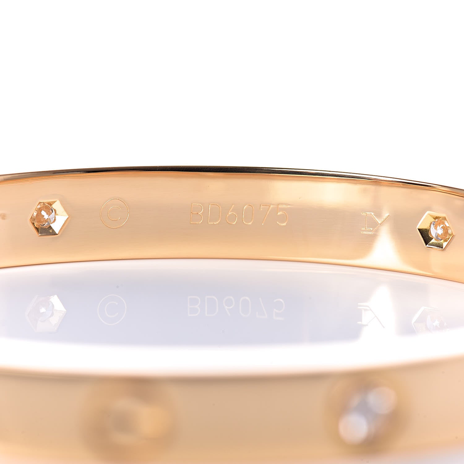 Cartier 18K Yellow Gold 6 Diamond LOVE Bracelet 16 5 of 7