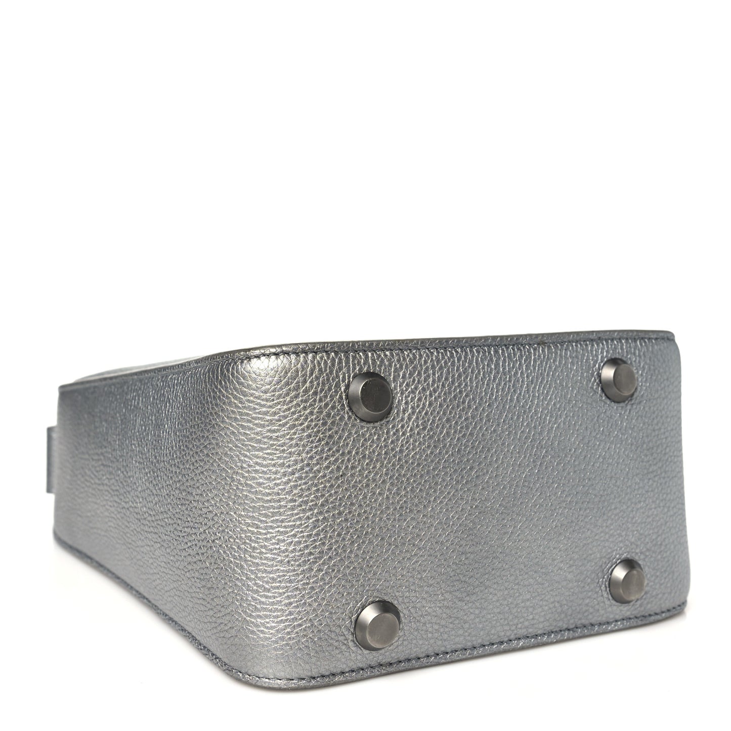 Metallic Calfskin XS Tool 2.0 North-South Tote Silver