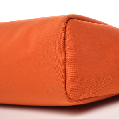 Hermes Toile Vache Calfskin Herbag 30 PM Orange Red 14 of 25