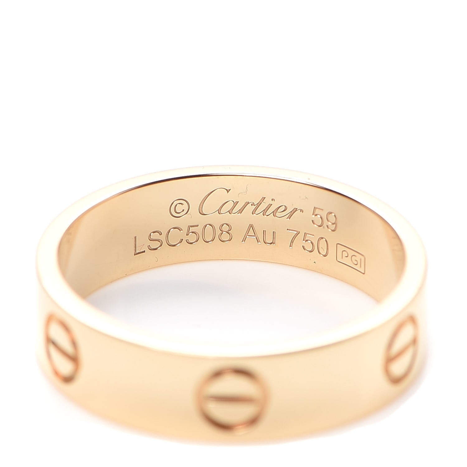 Cartier 18K Yellow Gold 5.5mm LOVE Ring 59 8.75 4 of 6