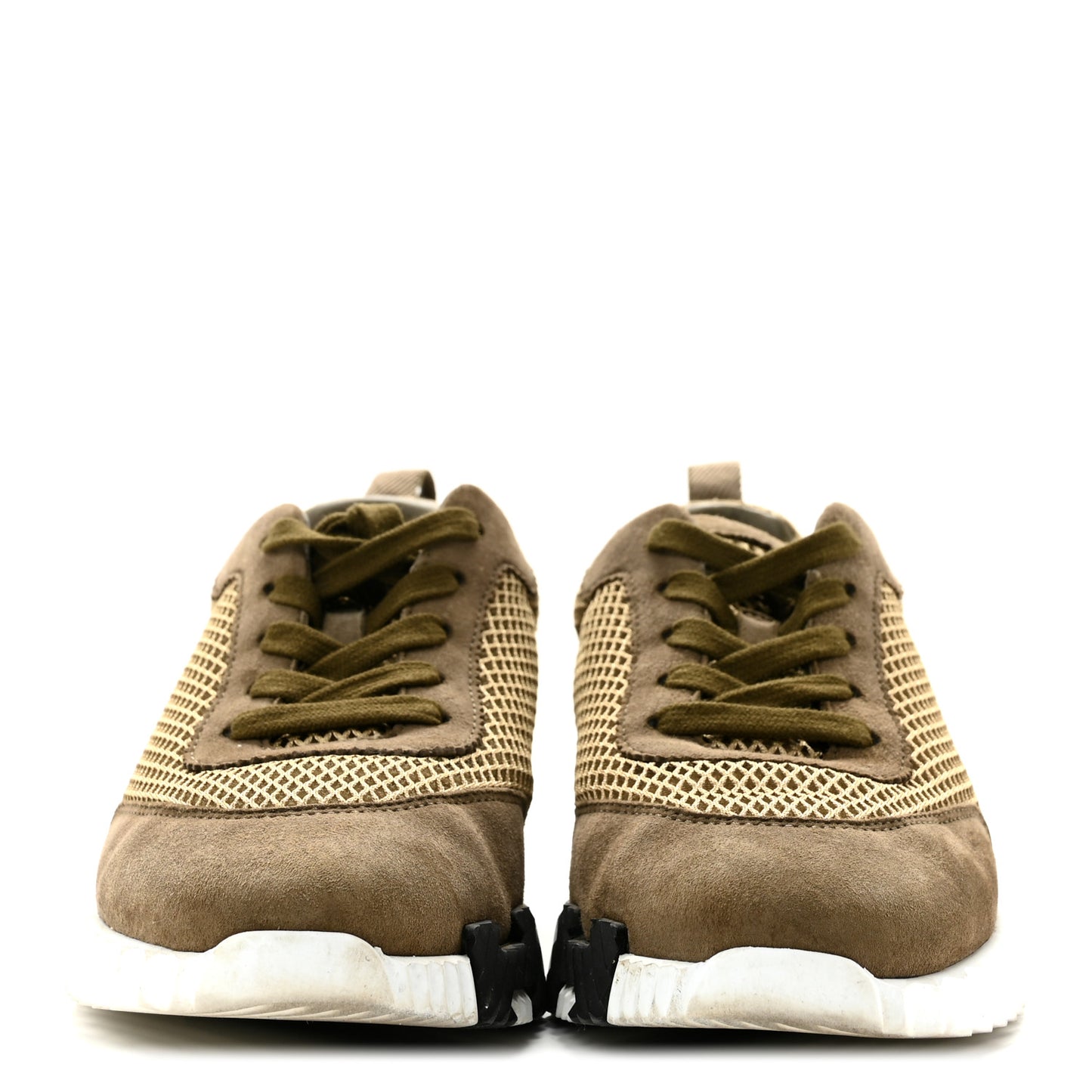 Air Mesh Suede Goatskin Bouncing Sneakers 37 Vert Toundra