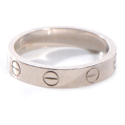 Cartier 18K White Gold 3.5mm LOVE Wedding Band Ring 52 6 1 of 4