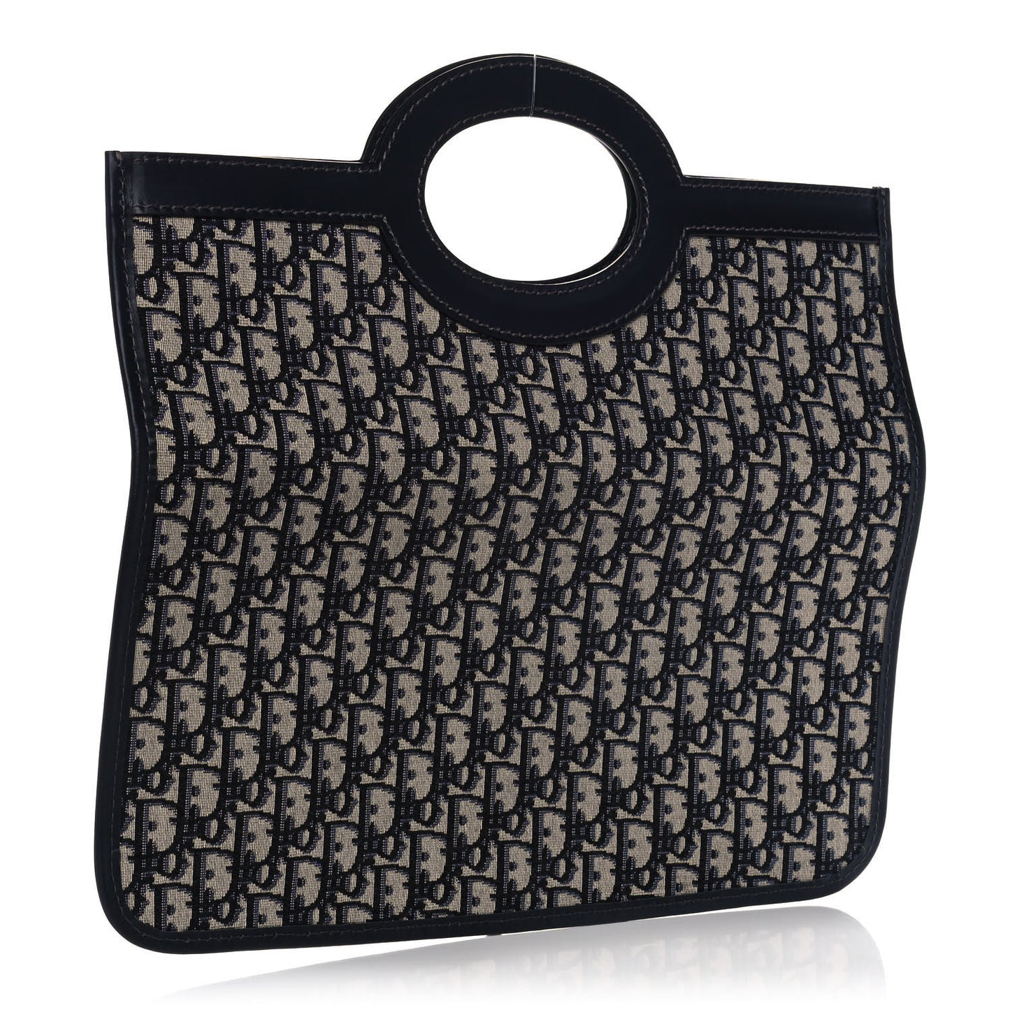 Oblique Fold Over Clutch Blue