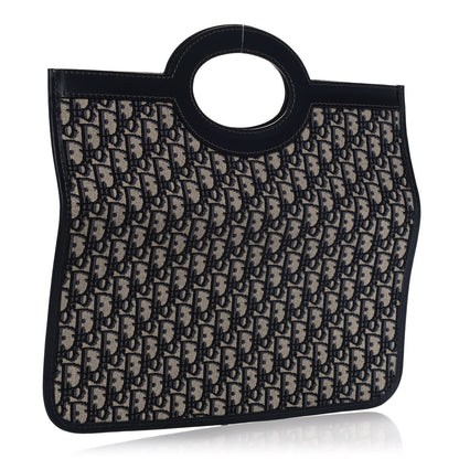 Christian Dior Oblique Fold Over Clutch Blue 5 of 14