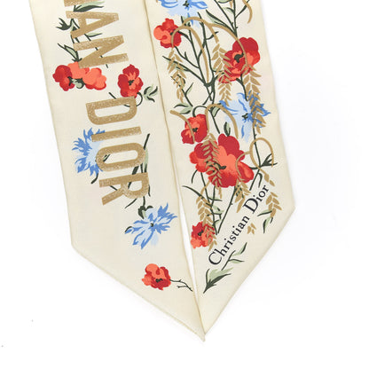 Christian Dior Silk Hibiscus Mitzah Scarf Multicolor 3 of 3