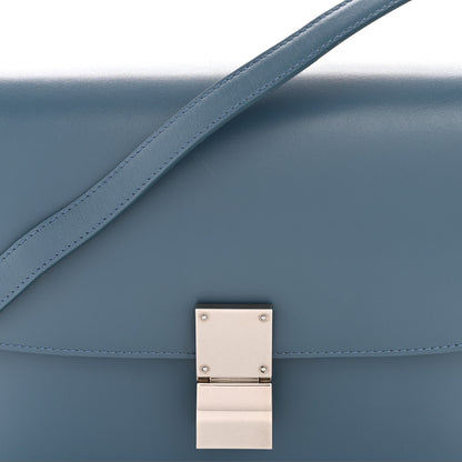 Celine Box Calfskin Medium Classic Box Flap Bag Slate Blue 9 of 15