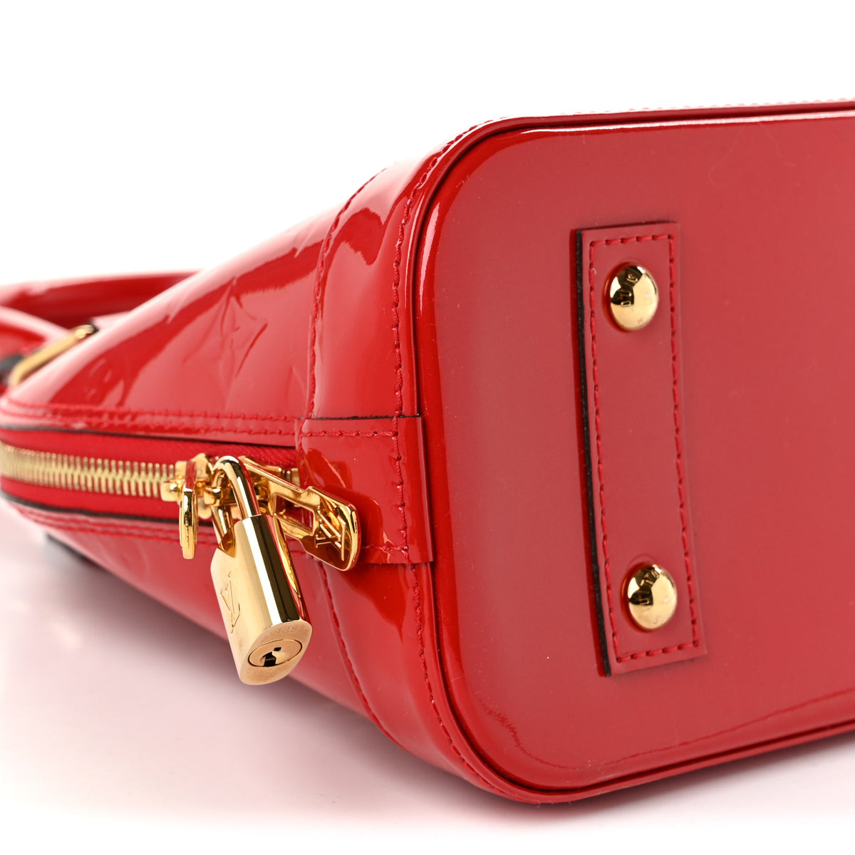 Louis Vuitton Vernis Alma BB Cherry 9 of 10