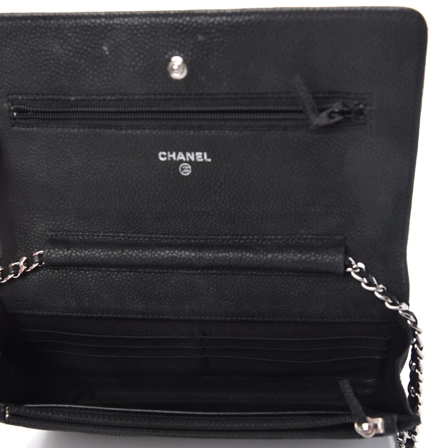 Chanel Caviar Quilted Wallet On Chain WOC Black 5 of 11