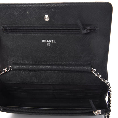 Chanel Caviar Quilted Wallet On Chain WOC Black 5 of 11