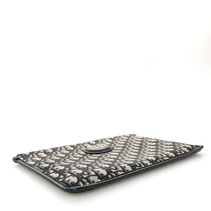 Christian Dior Oblique Monogram Pouch Clutch Blue 4 of 8