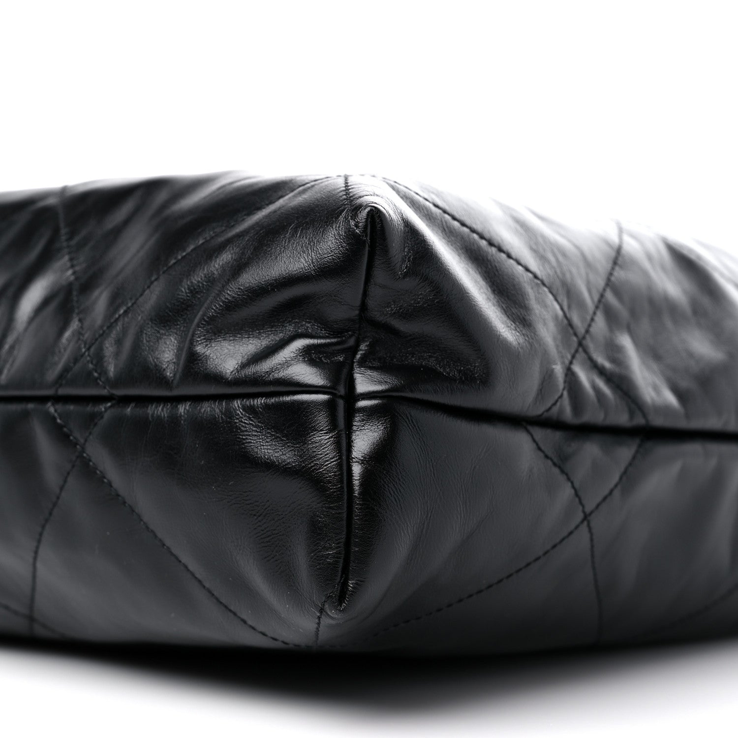 Chanel Shiny Calfskin Quilted Large Chanel 22 Black 10 of 10