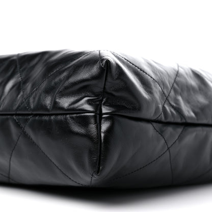 Chanel Shiny Calfskin Quilted Large Chanel 22 Black 10 of 10